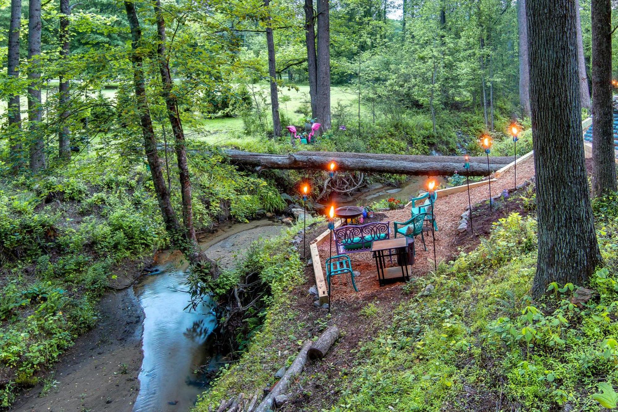 Creekside Hendersonville Haven Hot Tub And Fire Pit Extérieur photo