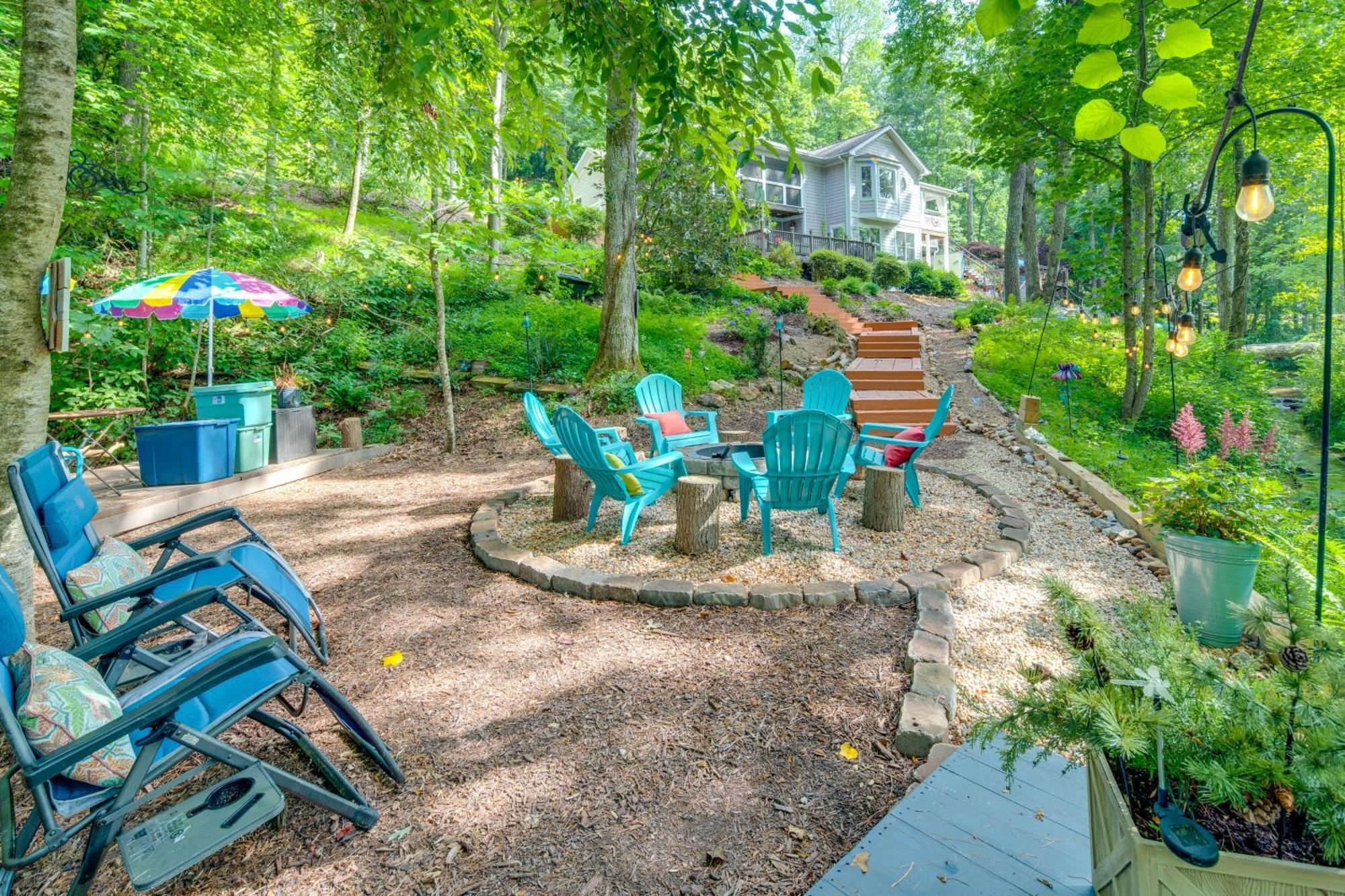 Creekside Hendersonville Haven Hot Tub And Fire Pit Extérieur photo
