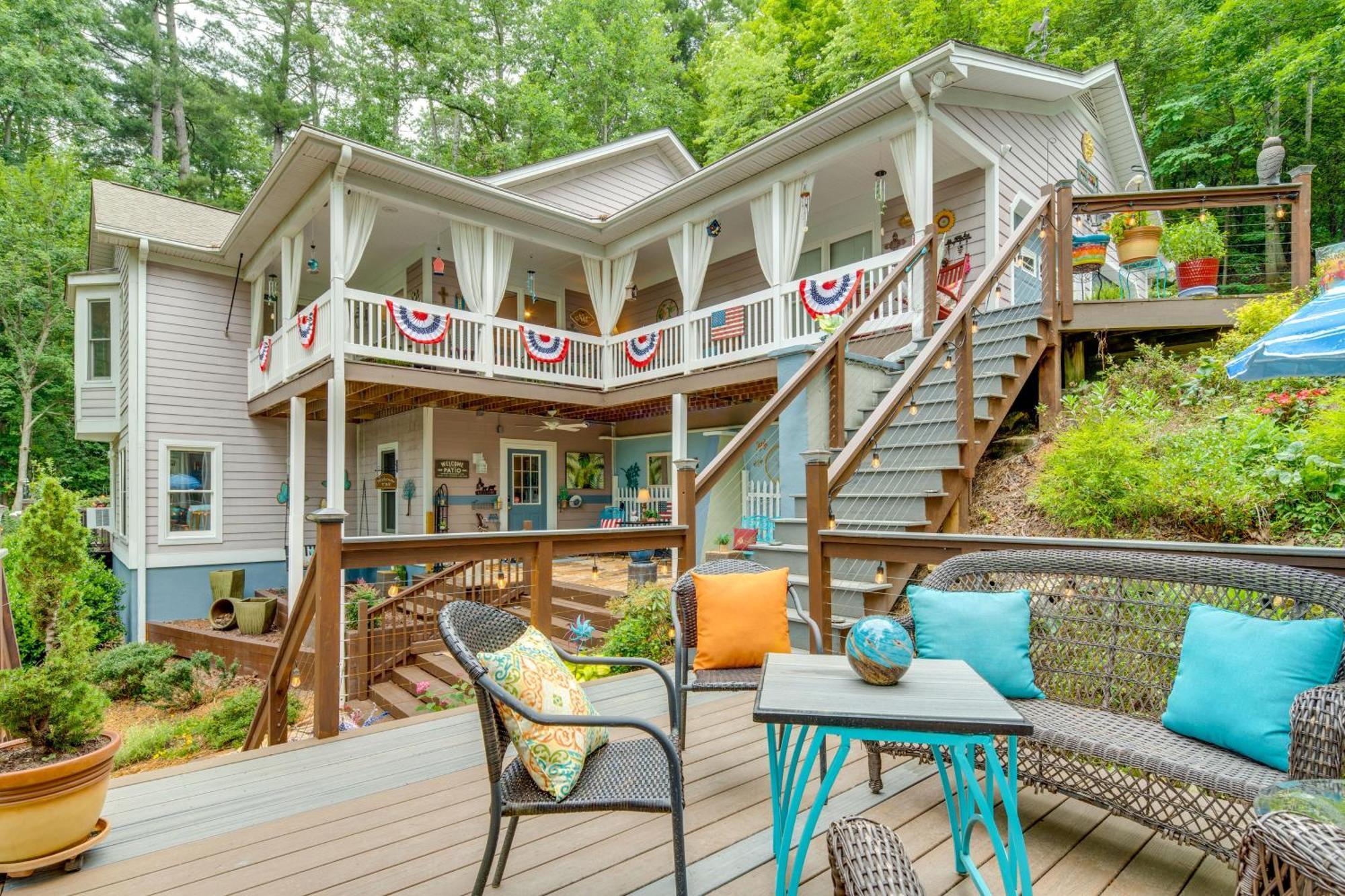 Creekside Hendersonville Haven Hot Tub And Fire Pit Extérieur photo