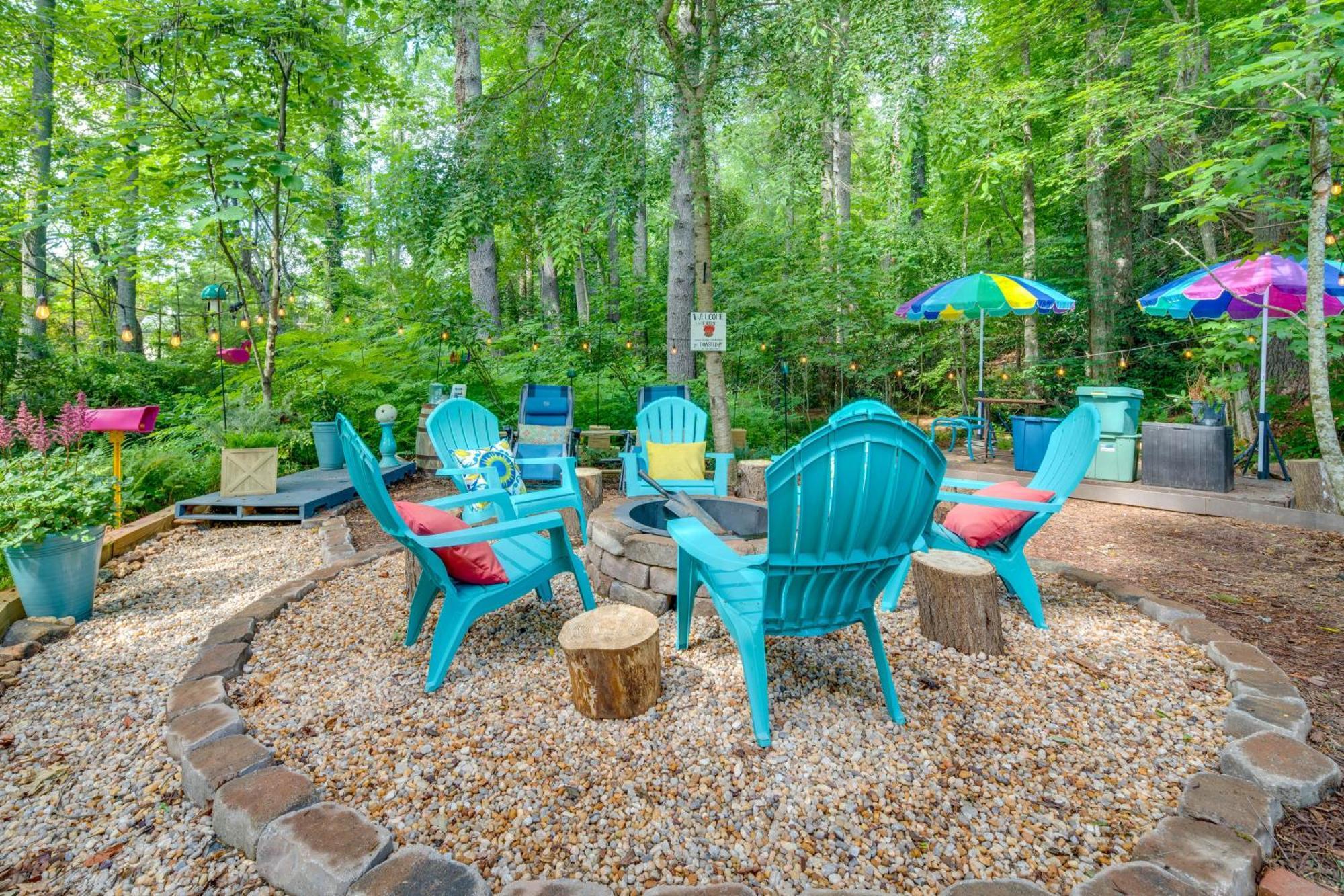 Creekside Hendersonville Haven Hot Tub And Fire Pit Extérieur photo