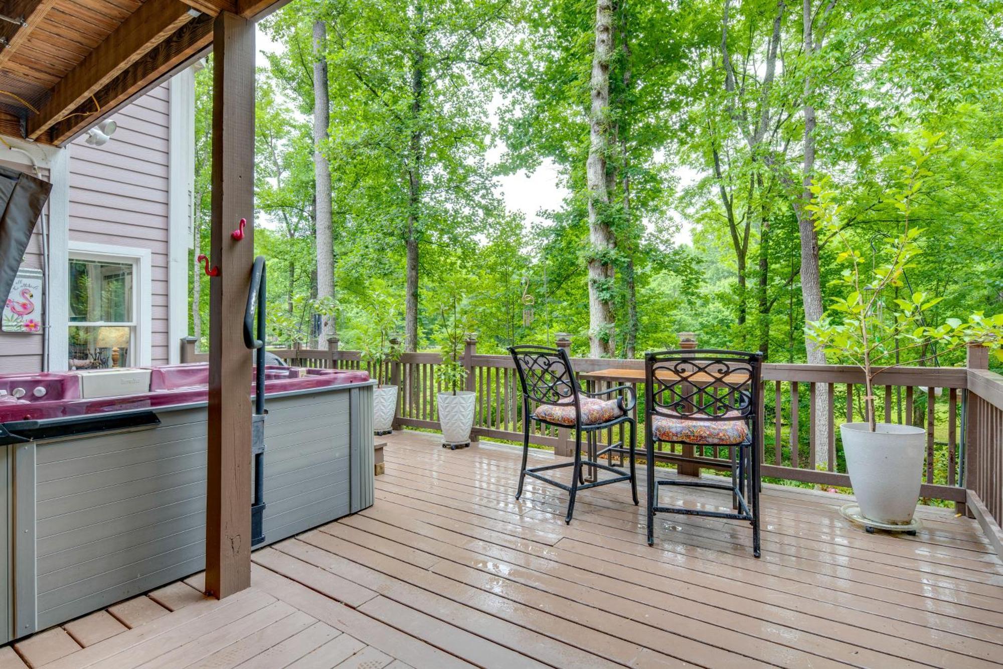 Creekside Hendersonville Haven Hot Tub And Fire Pit Extérieur photo